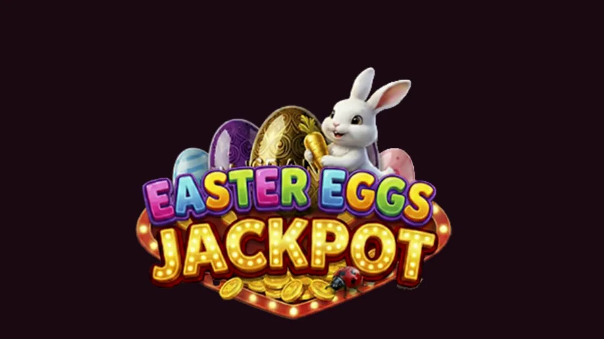 Tampilan visual slot Easter Eggs Jackpot dengan nuansa musim semi yang ceria